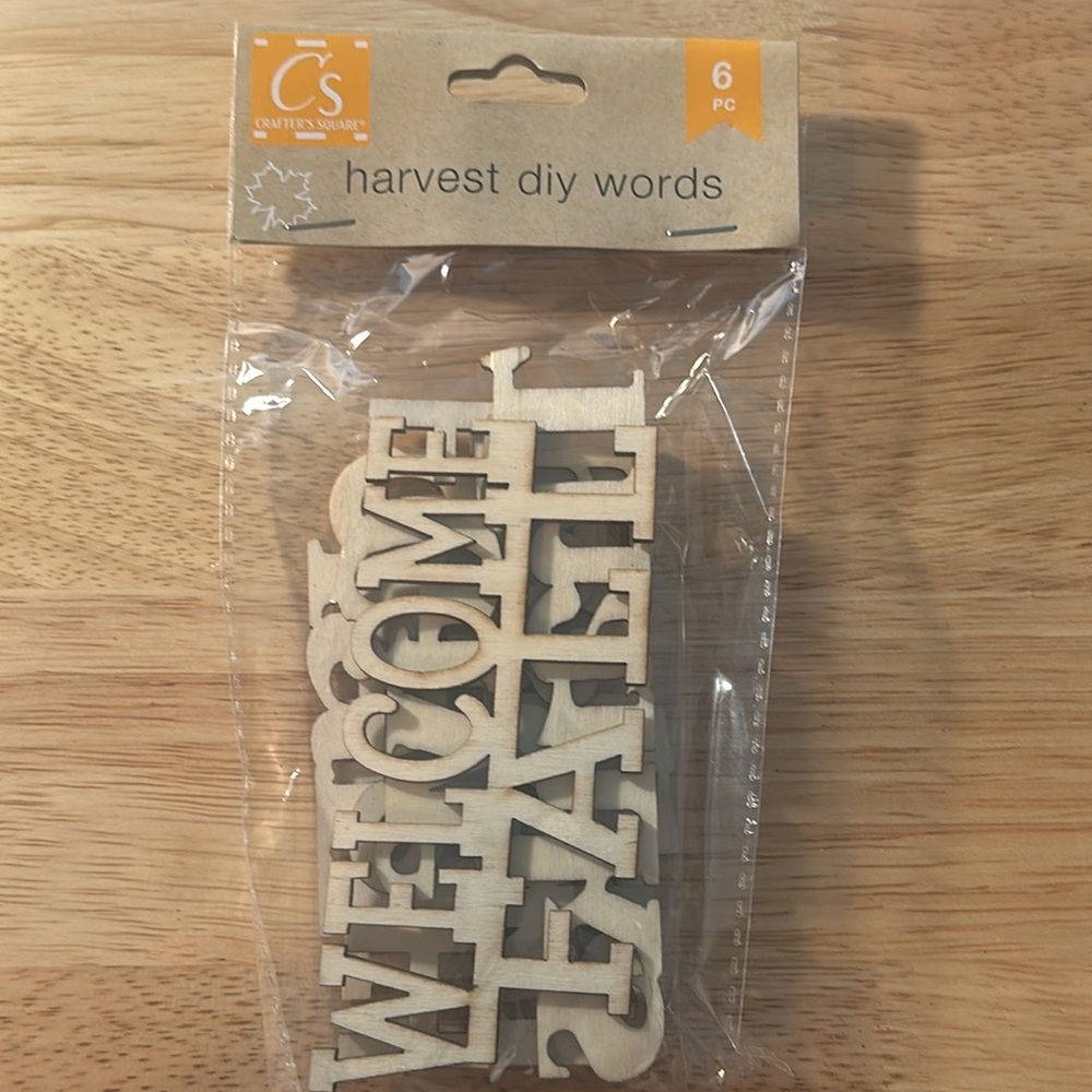 Harvest‎ DIY Words, 6-ct. Packs, by Crafters Square